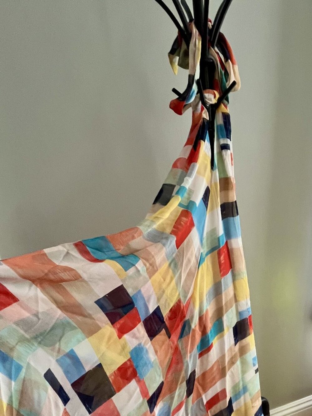 Alice + Olivia Multi Box Print Geometric Luxury Dress — Size M